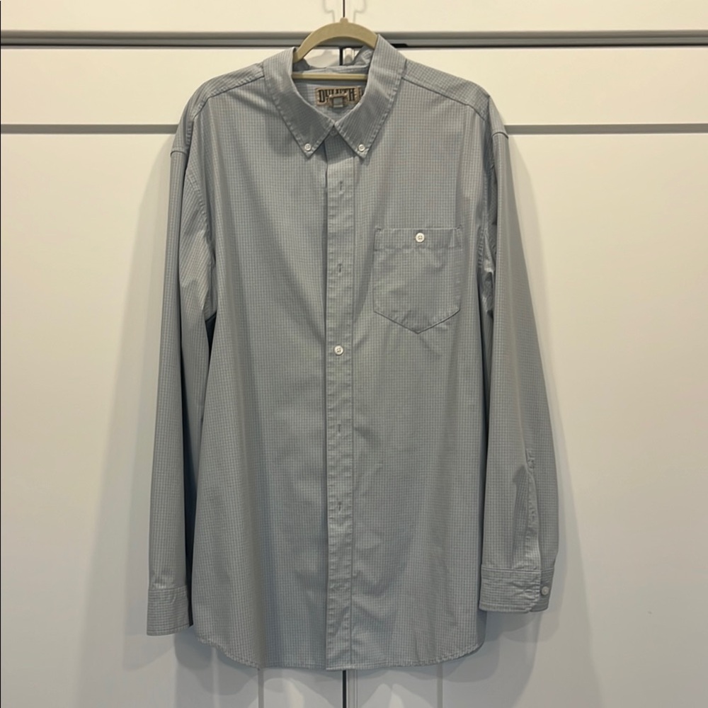 Duluth Men's Gray Button-Down Shirt